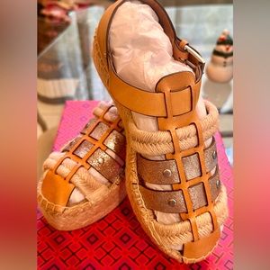 TORY BURCH FISHERMAN PLATFORM ESPADRILLE